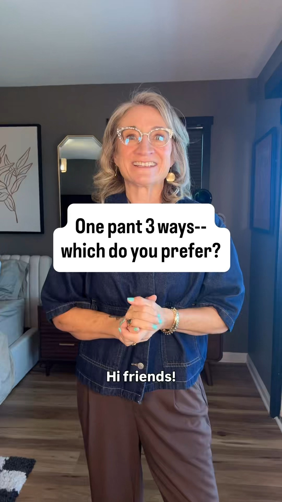A fabulous pair of dressy pants styled 3 different ways. Which one is your fav? Comment SHOP for links. For reference I'm 5'6 and 135 lbs and wearing a small. @dlooda.official #affordablefashion #amazonfashionfinds #stylinginspo #dresspants #fashionover50

#LTKootd #LTKOver40