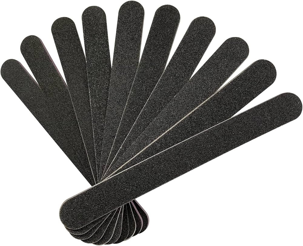 Amazon.com : HeeYaa Nail File 10 PCS Professional Double Sided 100/180 Grit Nail Files Emery Boar... | Amazon (US)