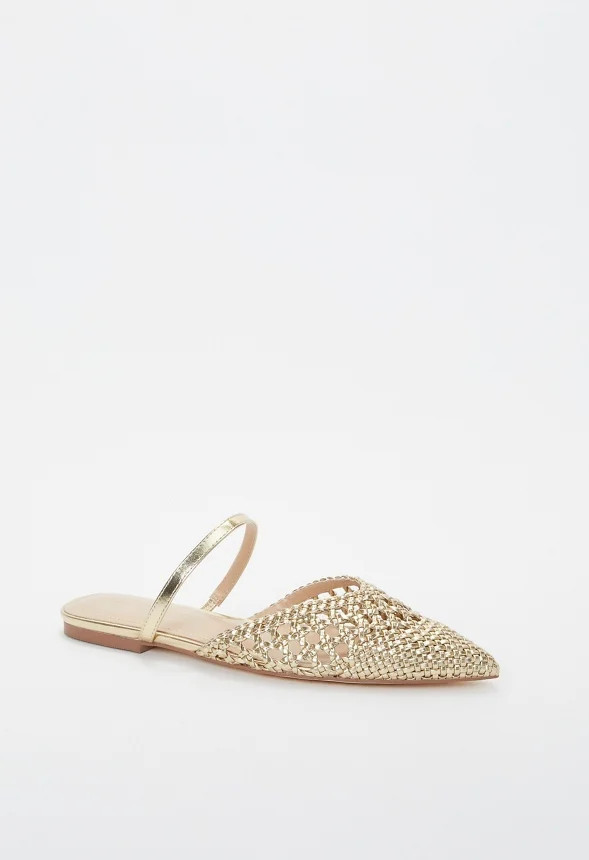 Solanna Pointed Toe Flat | JustFab