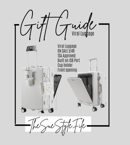Viral luggage sale. Gift guide 2023. Gift guide for her. Gift guide for him. Gift guide for teens. Tiktok viral luggage. Daily deal. Gift guide for the traveler SaleSale

#LTKHolidaySale #LTKGiftGuide #LTKHoliday