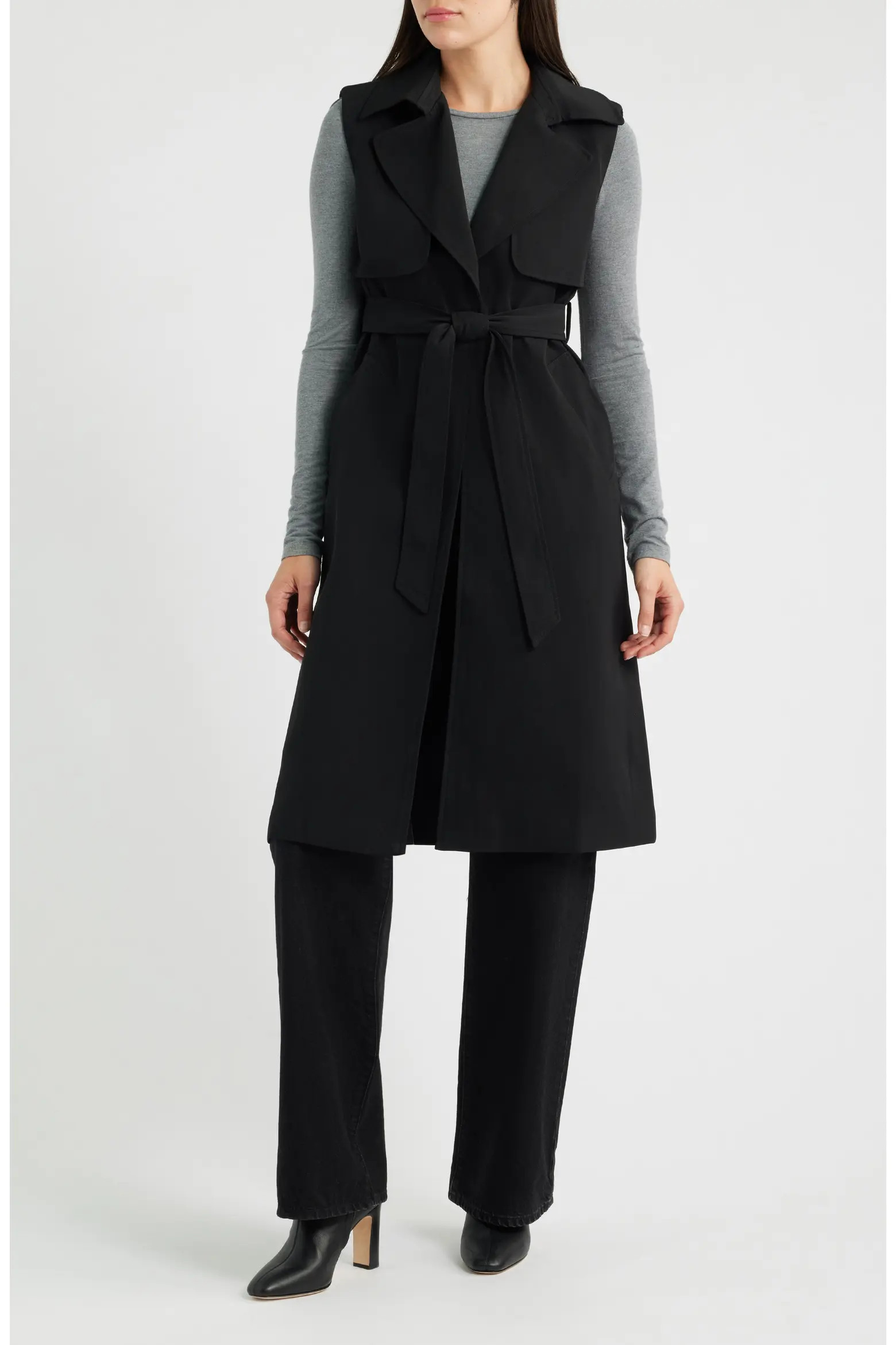 Sleeveless Belted Trench Coat (Women) | Nordstrom | Nordstrom
