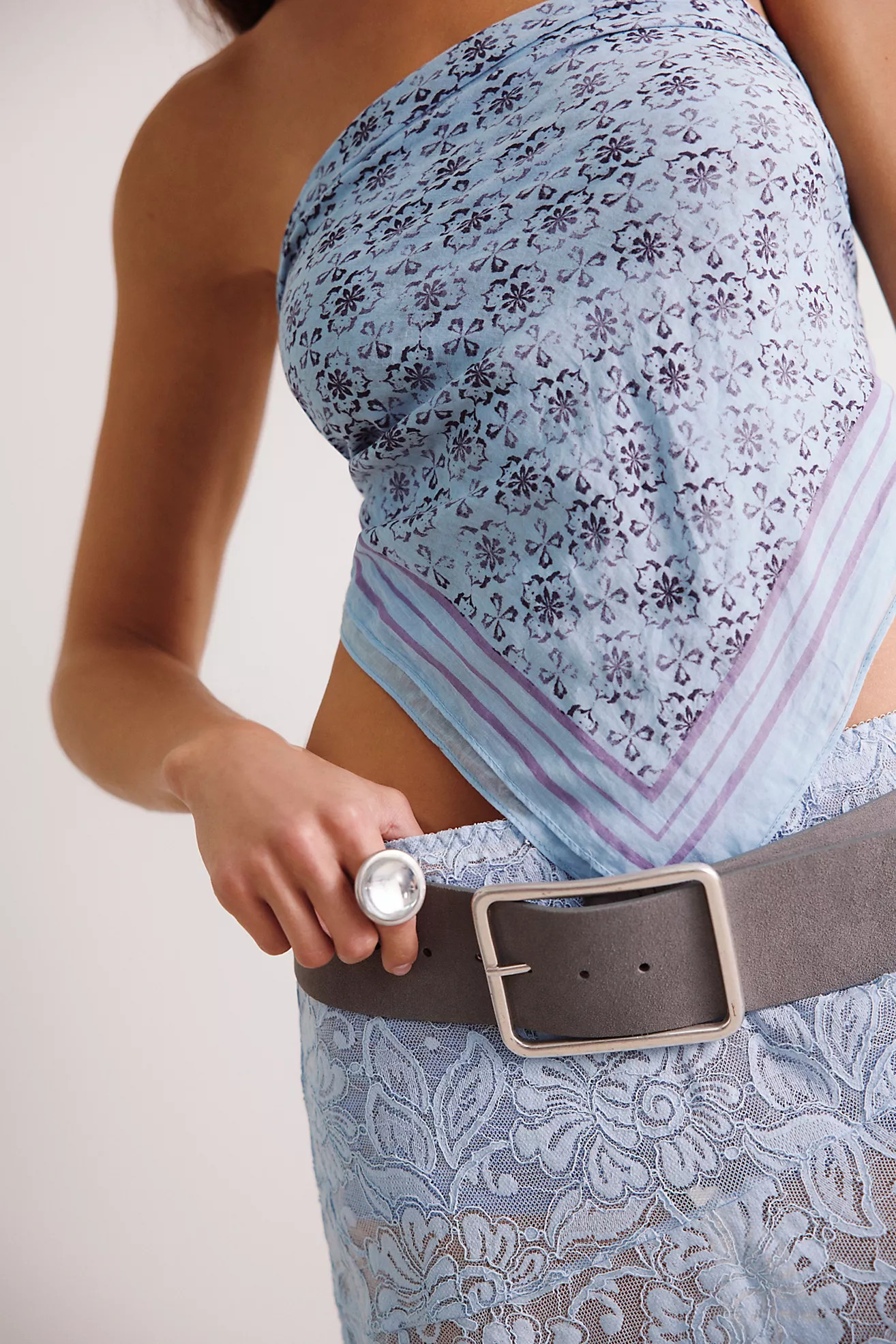 Suede Hex Hip Belt | Free People (Global - UK&FR Excluded)