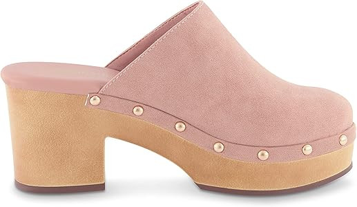 CUSHIONAIRE Women's Gibbons Faux Wood Clog with Memory Foam Padding | Amazon (US)