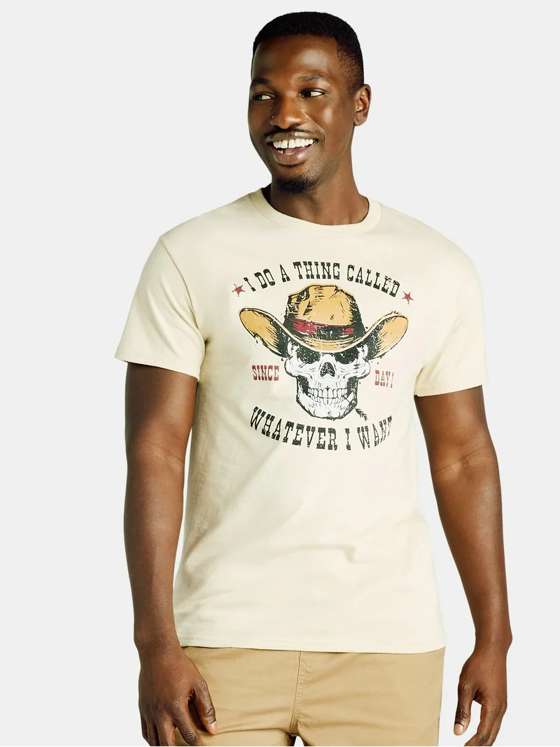 Humor Men's and Big Men's I Do a Thing Called Whatever I Want Graphic Tee with Short Sleeves, Siz... | Walmart (US)