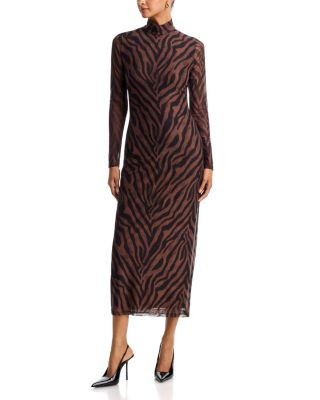 Aqua Mesh Mock Neck Maxi Dress - Exclusive | Bloomingdale's (US)
