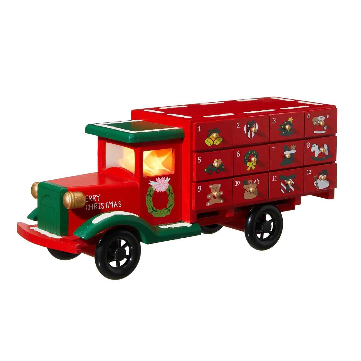 The Holiday Aisle® Wooden Christmas Truck Countdown & Reviews | Wayfair | Wayfair North America