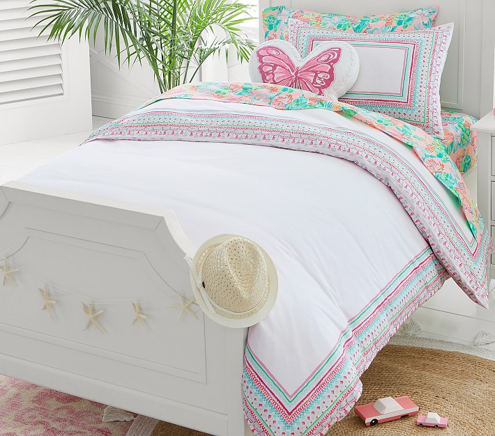 Lilly Pulitzer Border Duvet Cover &amp; Shams | Pottery Barn Kids