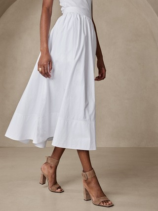 Laurel Poplin Skirt | Banana Republic (US)