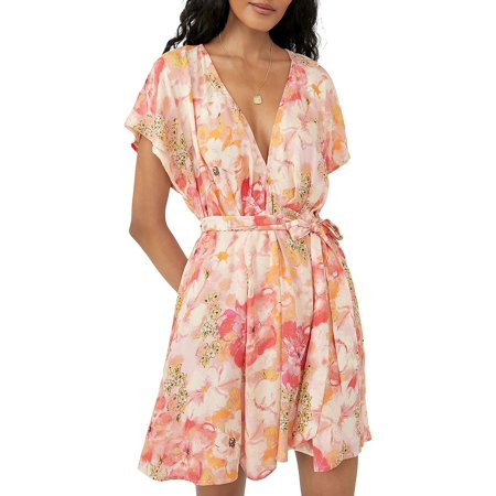 Free People Womens Freddy Modal Blend Floral Fit & Flare Dress | Walmart (US)