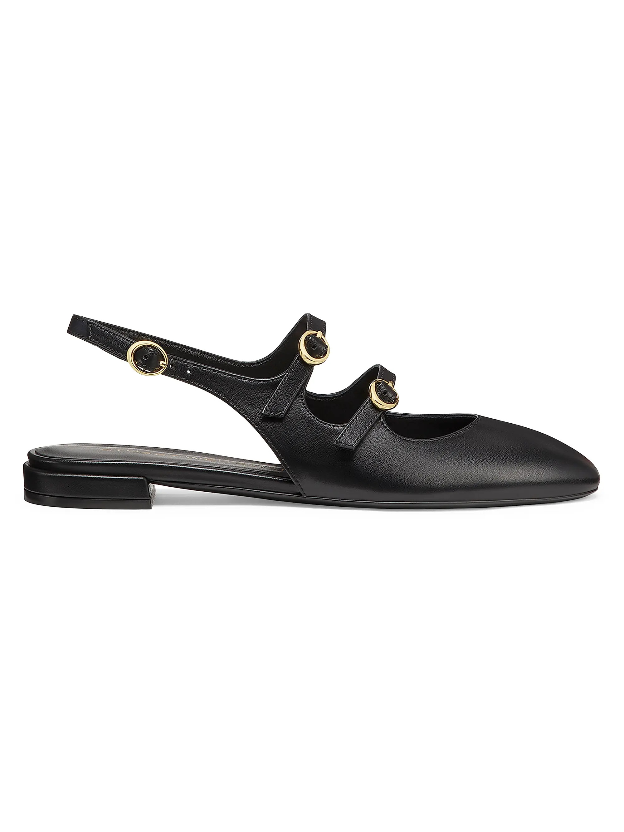 Benni Mary Jane Leather Slingback Flats | Saks Fifth Avenue