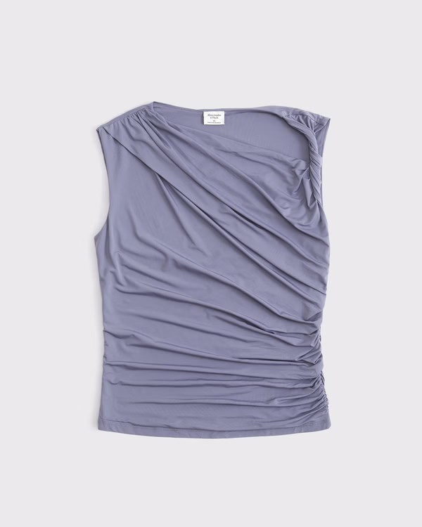 Women's Draped Twist Top | Women's Tops | Abercrombie.com | Abercrombie & Fitch (US)