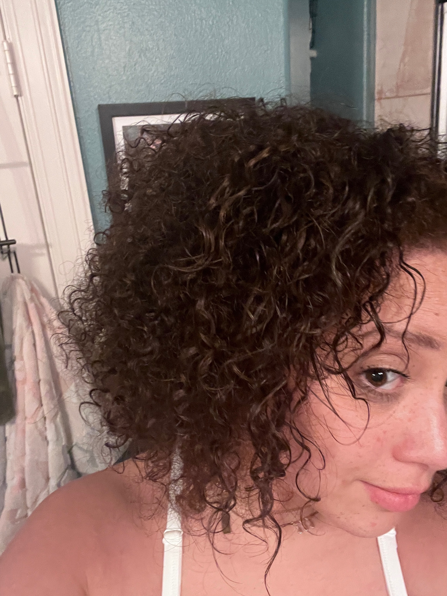 here is my wash & go hairstyle for SPRING when the weather is moist and more likely to make my curls frizzy instead of brittle. 🫶🏽⛅️ 

I follow the LOC method, meaning after washing and conditioning, I apply leave in and comb it out to evenly distribute. Then, I apply anti-frizz oil, following that with curl cream or gel. Then, I “plop” my hair in a microfiber towel before applying finishing oil! 

#LTKbeauty