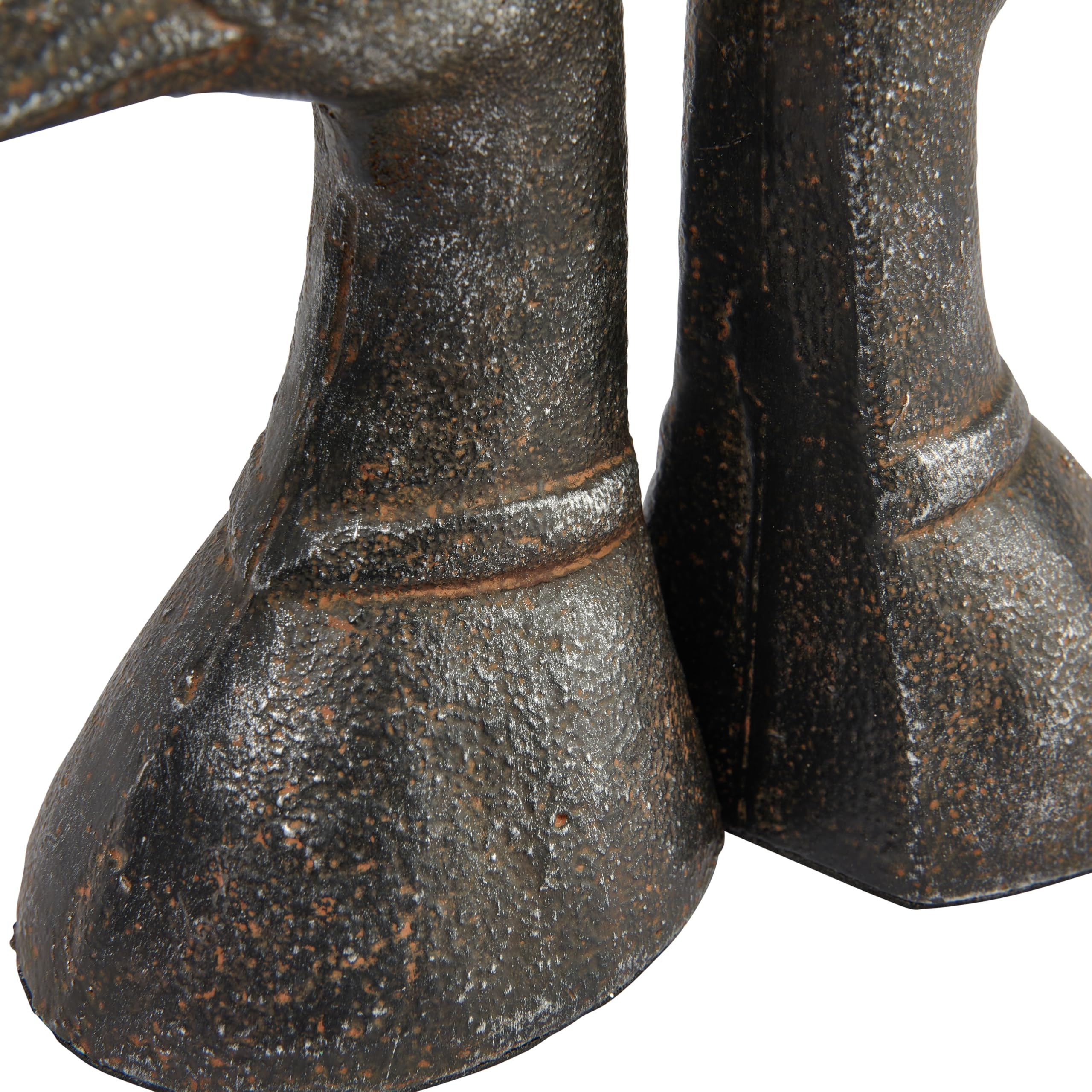 Creative Co-Op Decorative Distressed Cast Metal Duck Head Bookends, Black, Set of 2 | Amazon (US)