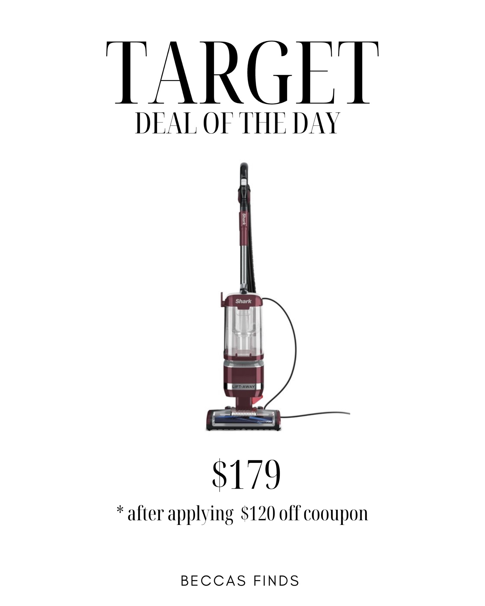 Target Shark Navigator Lift-Away with self cleaning brush roll is $120 off at target right now 

#LTKhome #LTKsalealert #LTKfamily