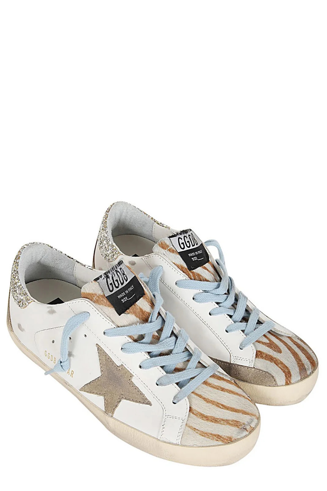 Golden Goose Deluxe Brand Super Star Glitter Detailed Sneakers | Cettire Global