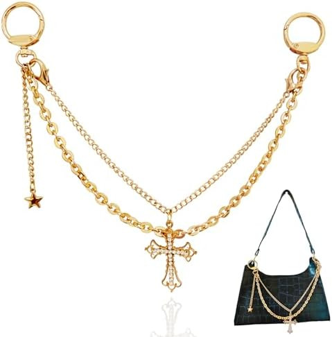 Bag Charms Purse Chain Charm for Handbags & Tote Bags, Cute Gold Key Chain Accessories for Bogg B... | Amazon (US)