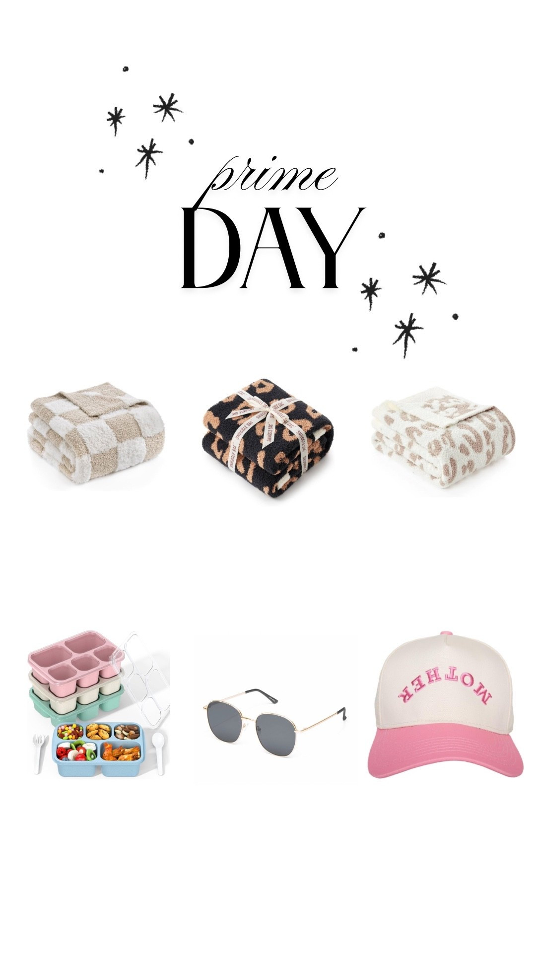 PRIME DAY FAVES 🩷

#barefootdreams #home #momfinds #mom #blankets #mealprep #snacktrays #snacks #truckerhat 

#LTKSaleAlert #LTKStyleTip #LTKHome