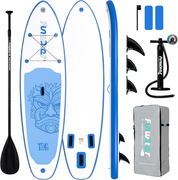 FunWater Inflatable Ultra-Light Stand Up Paddle Board for All Skill Levels with Premium SUP Paddl... | Amazon (US)