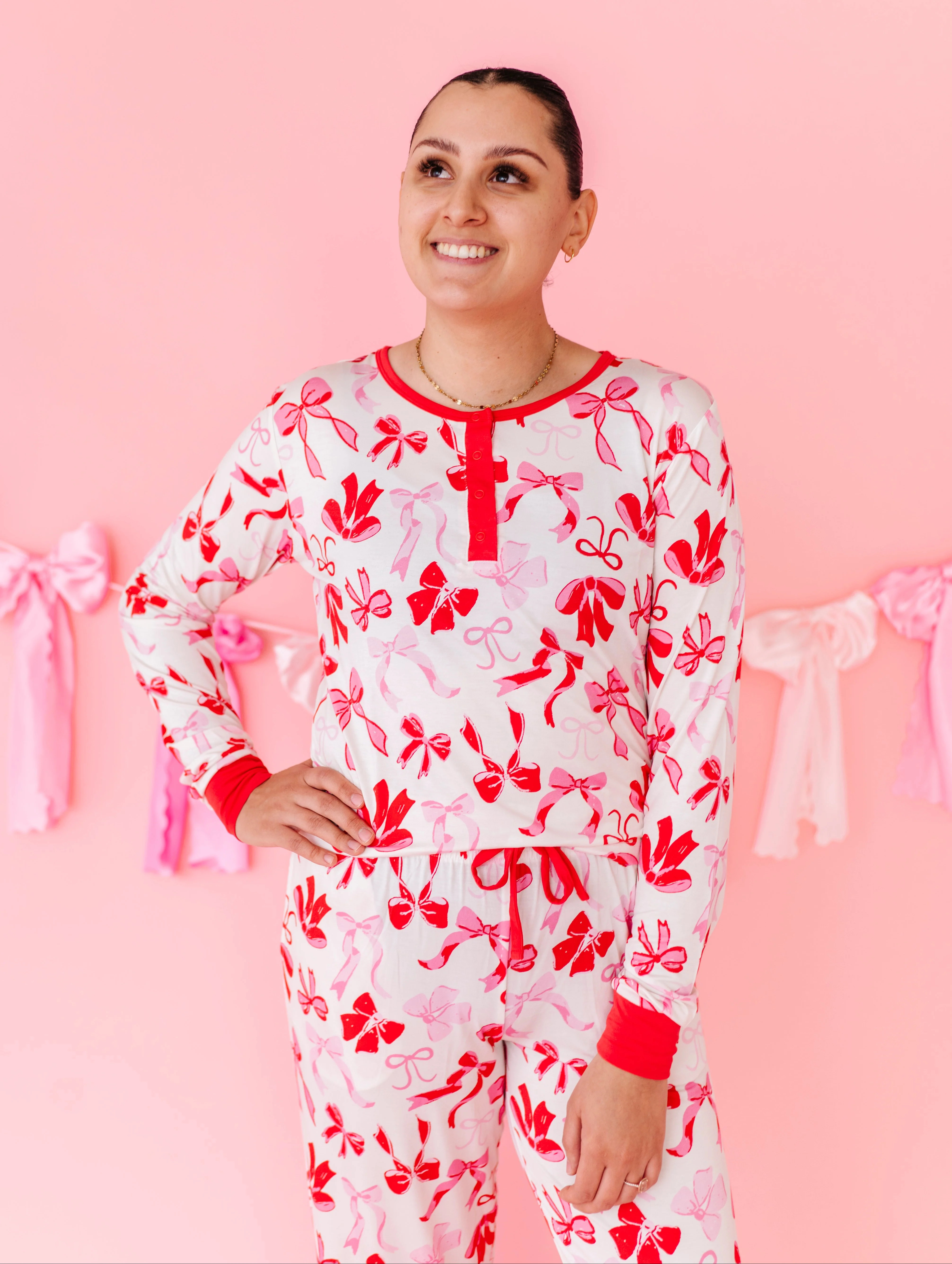 Blushing Bows Women's 2- Piece Set | Birdie Bean