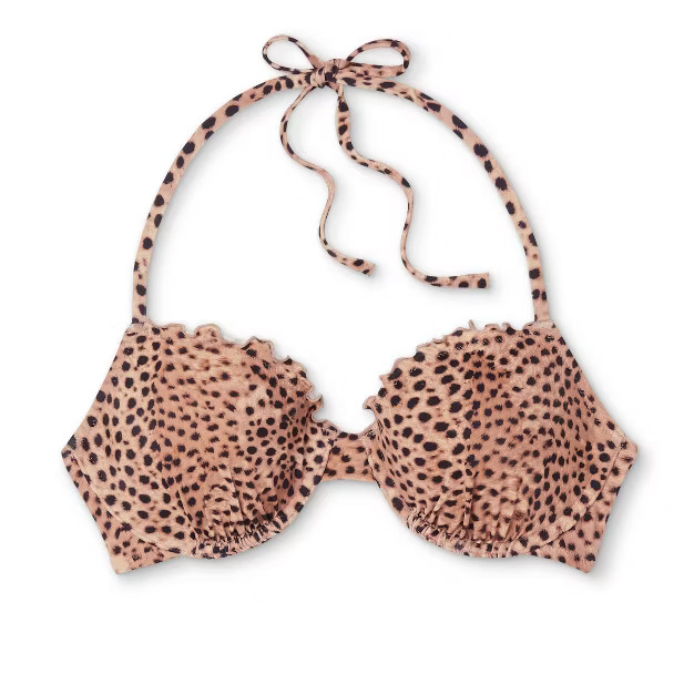 Women's Lightly Lined Ruffle Bikini Top - Shade & Shore™ | Target