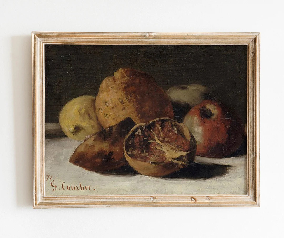 Fruit Still Life Painting Vintage Print - Etsy | Etsy (US)