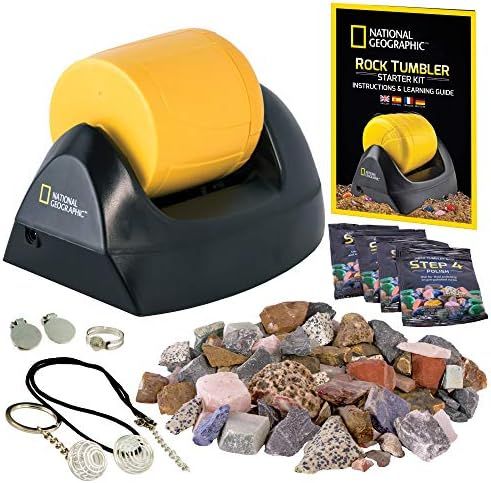 NATIONAL GEOGRAPHIC Starter Rock Tumbler Kit - Durable Leak-Proof Rock Polisher for Kids - Comple... | Amazon (US)