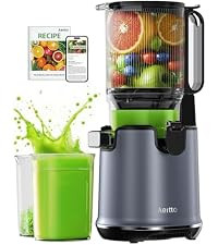 Aeitto Juicer Machines, 5.3" Extra Large Feed Chute Cold Press Juicer, Fit Whole Vegetables & Fru... | Amazon (US)