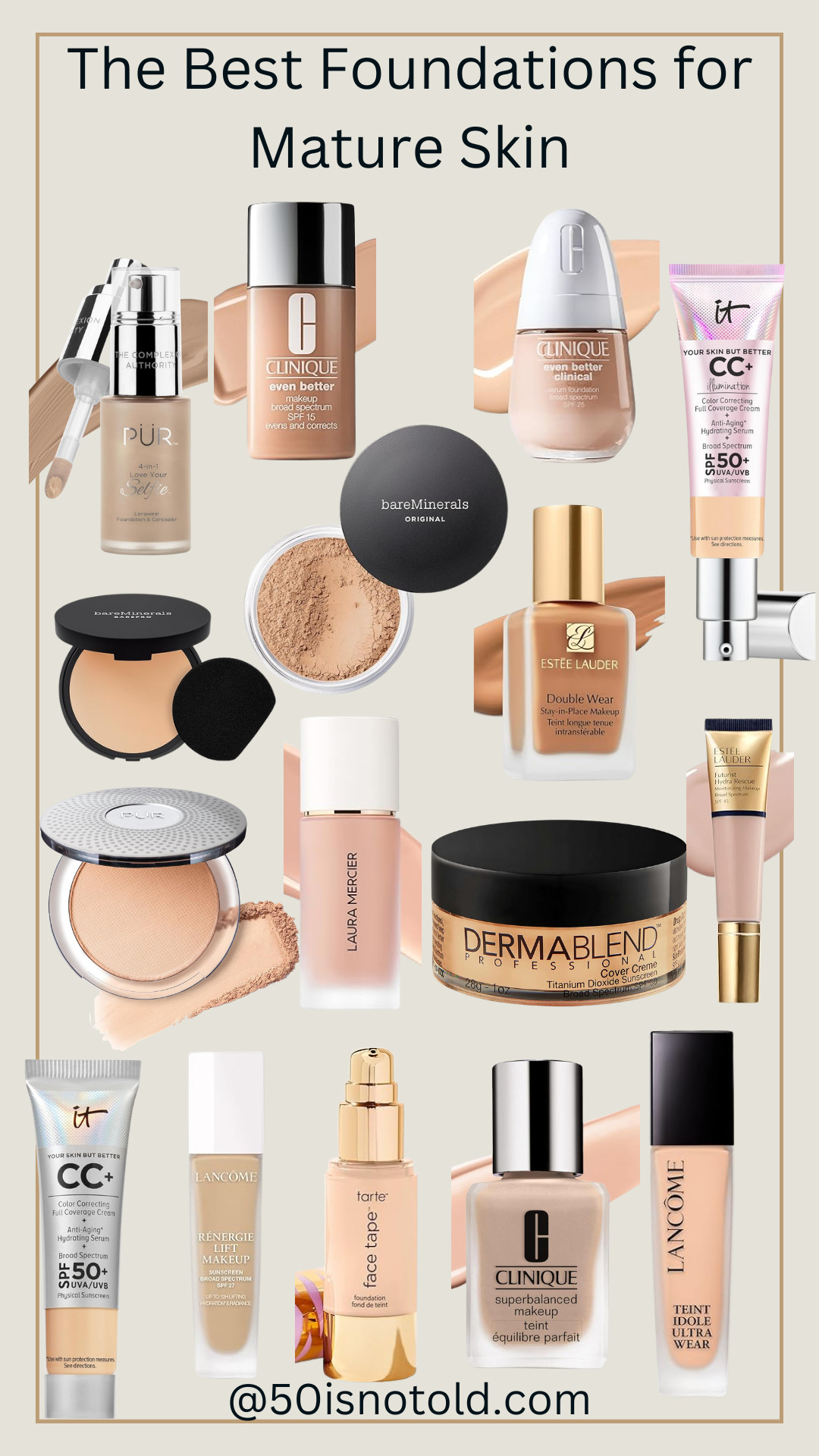 These are some of the most-loved foundations on Amazon for women over 50. Great coverage, flattering finishes, and formulas that don’t settle into fine lines. Easy to order, easy to wear, and trusted favorites. 

 #LTKOver40 #LTKFindsUnder50 #LTKBeauty