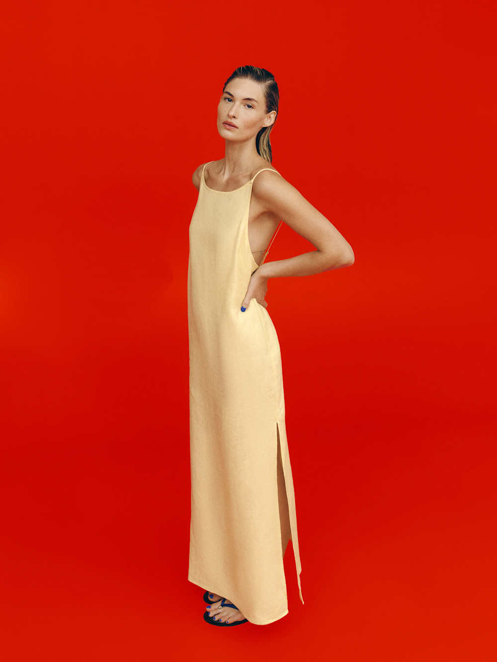 Serena Linen Dress | Reformation (Global)