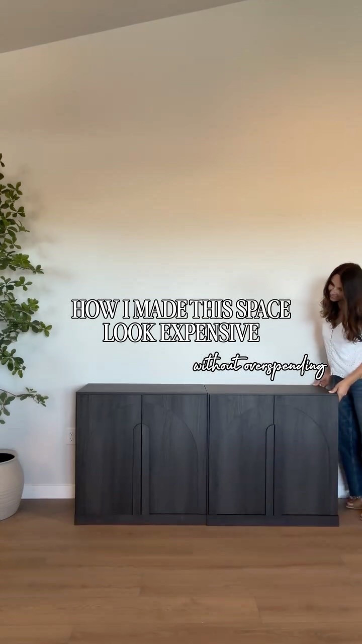 I love a designer-looking space, but I love finding the same elevated look for less even more. This dining room wall started completely blank, and layering these black console cabinets with oversized neutral artwork, modern wall sconces, a vintage-style vase and a few simple decorative accents made it feel so much more finished and expensive.

Proof that you don’t need to overspend—or fill every inch—to create a timeless, high-end home. The right scale, warm lighting and a mix of modern and organic textures can completely transform a space.

Comment HOME for the links, or shop everything through the link in my bio.

Modern organic dining room, affordable home decor, black console cabinet, oversized wall art, designer look for less, console table styling, neutral home decor, modern wall sconces, elevated home finds
@Walmart @Target @lowes @Wayfair

#LTKHome #LTKOver40 #LTKSaleAlert
