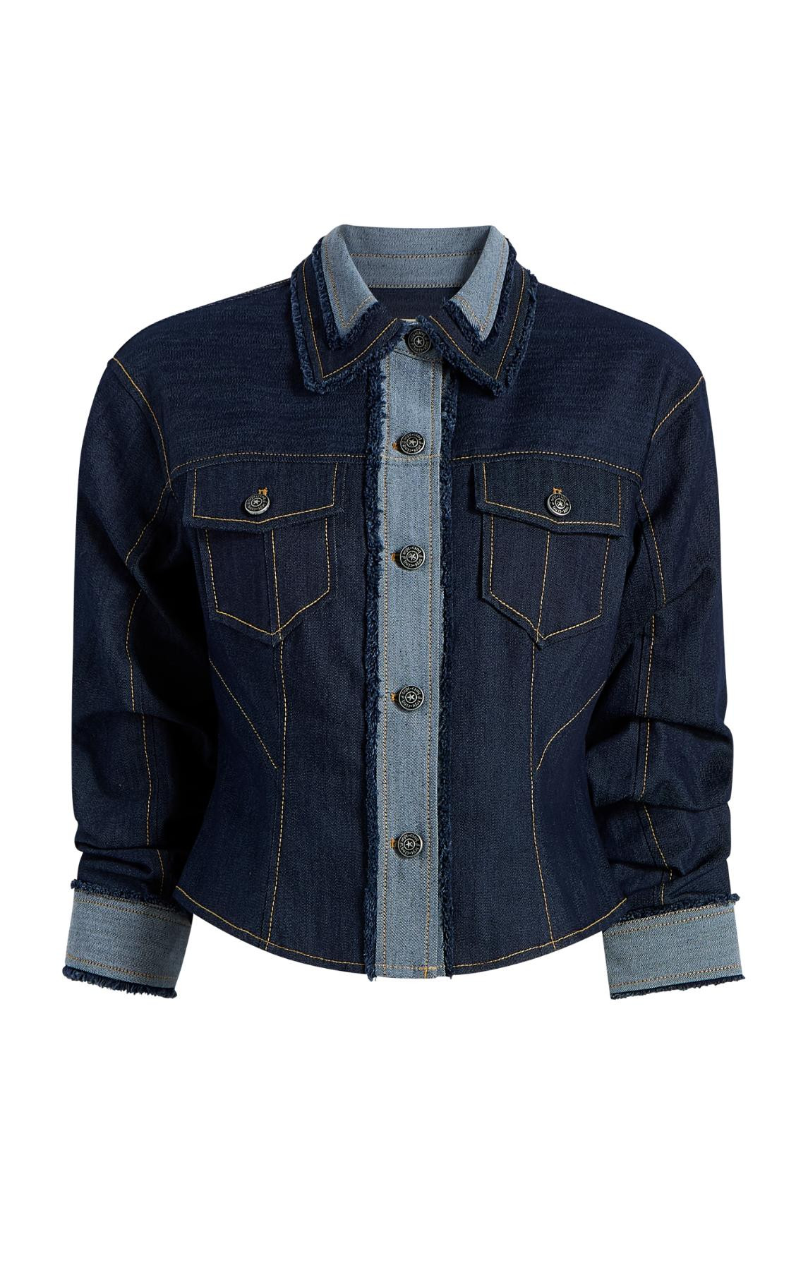 Cropped Scrunched Canyon Jacket | Cinq à Sept