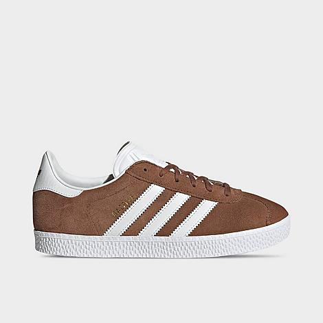 Adidas Big Kids' Originals Gazelle Casual Shoes in Brown/Preloved Brown Size 4.5 Suede | Finish Line (US)