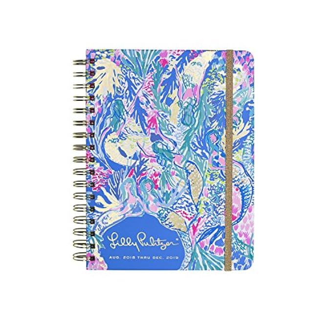 Lilly Pulitzer 17 Month Large Agenda, Personal Planner, 2018-2019 (Mermaid Cove) | Amazon (US)