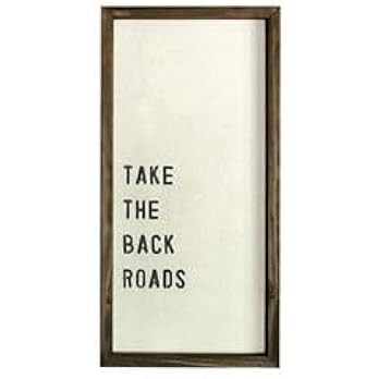 Santa Barbara Design Studio Face to Face Word Board - Take The Back Roads | Amazon (US)