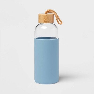 22oz Glass Water Bottle with Silicone Sleeve - Threshold™ | Target