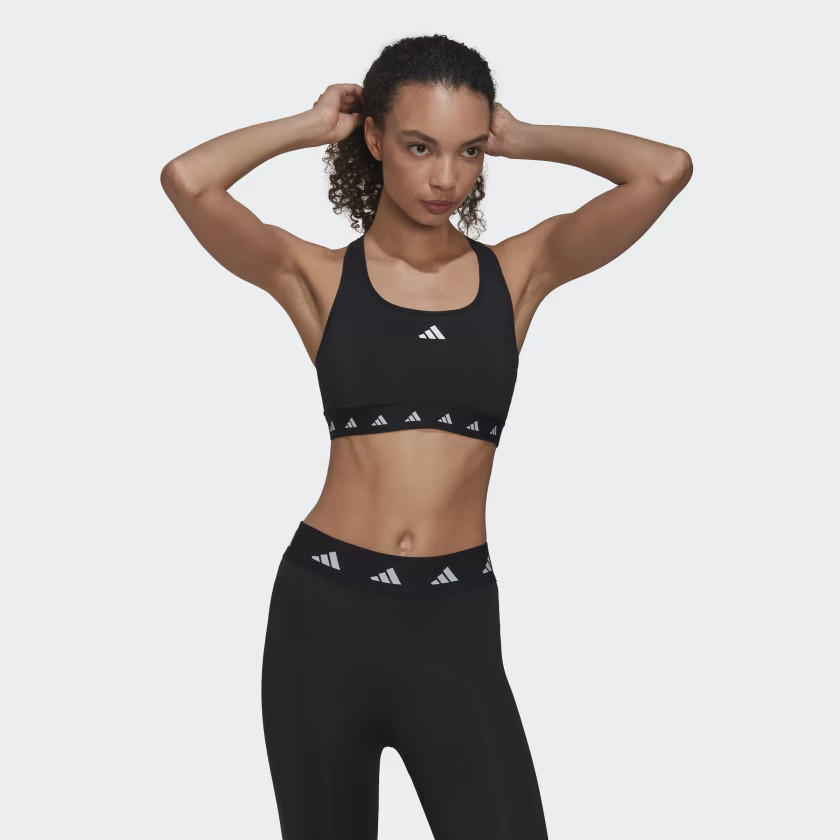 Powerreact Training Medium-Support Techfit Bra | adidas (US)