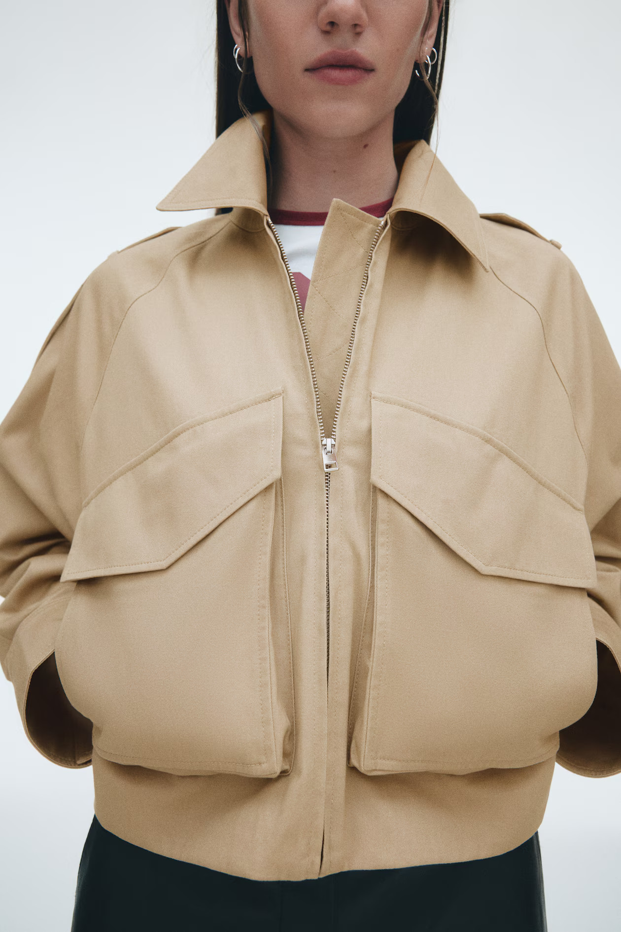 Cotton cargo jacket | H&M (UK, MY, IN, SG, PH, TW, HK)