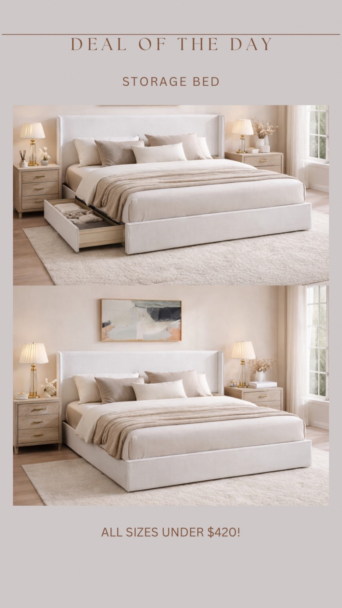 My favorite @wayfair storage bed on sale for End of Year Clearance!!!! Everything up to 60% off and fast shipping!!! #wayfair #wayfairpartner #ad




#LTKSaleAlert #LTKHome