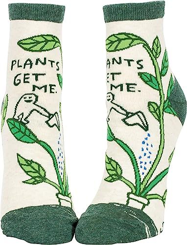 Plants Get Me. Blue Q Women's Funny Ankle Socks, for plant lovers (fits shoe size 5-10) | Amazon (US)