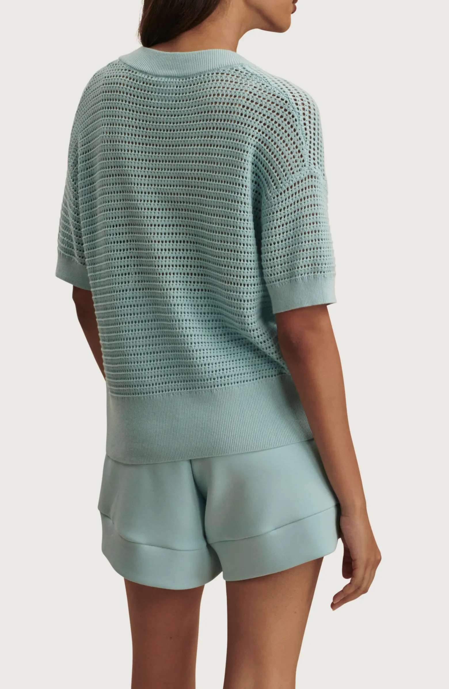 Callie Sheer Knit Cotton Top | Nordstrom