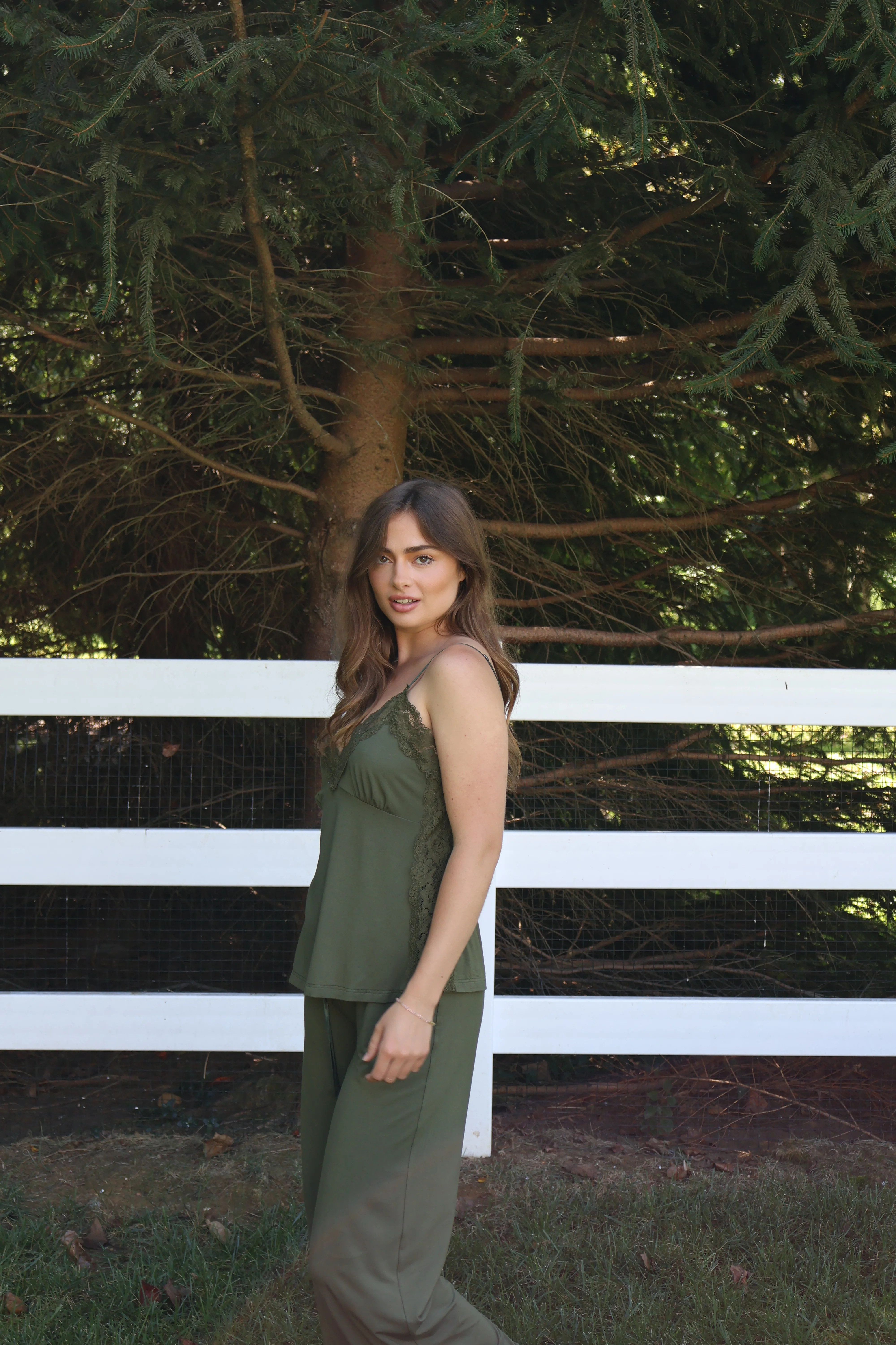 Bella Bamboo Tank & Pant Set in Vine | waverles