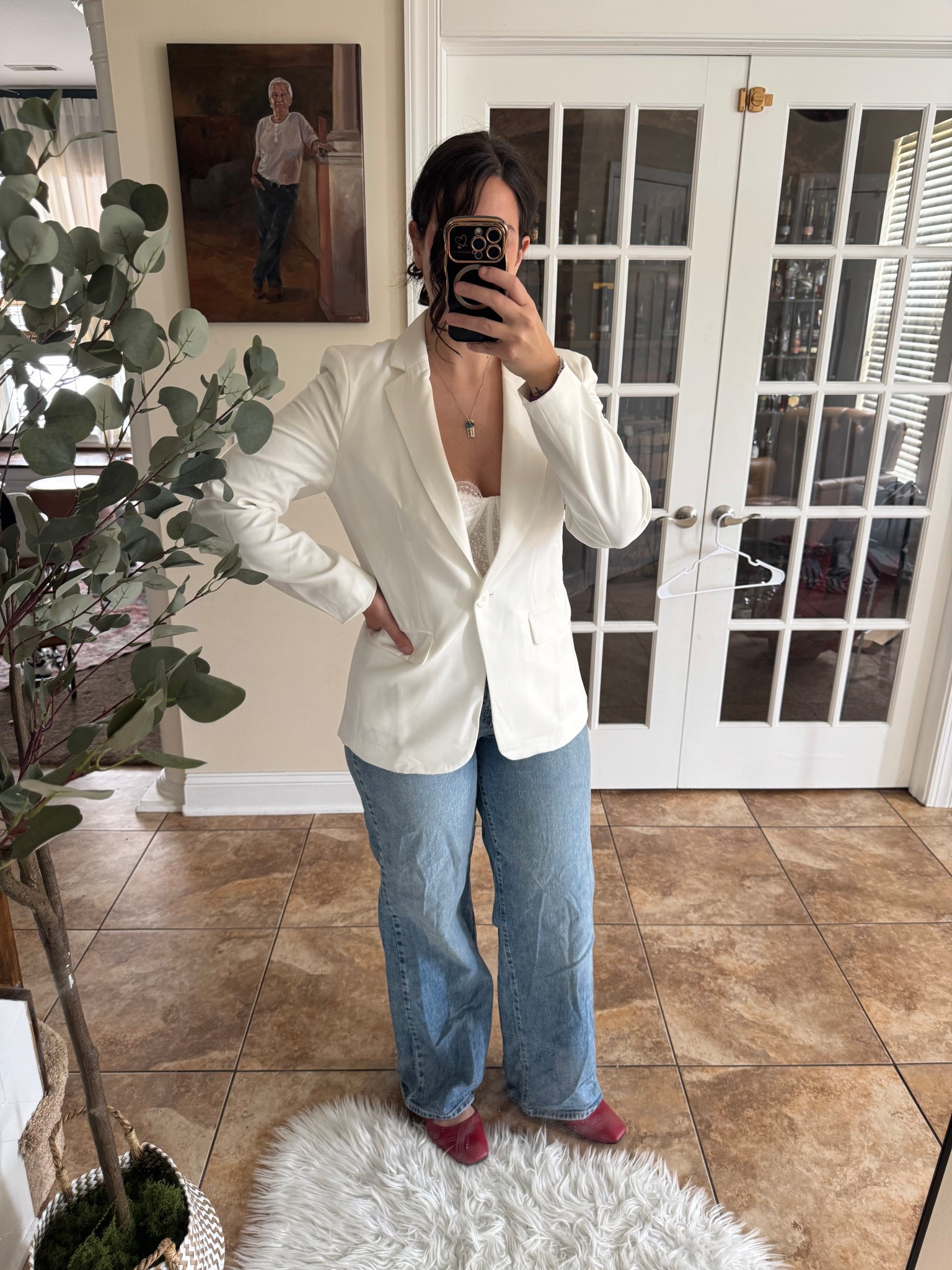 Corset top and blazer combo ❤️

#LTKSeasonal #LTKStyleTip #LTKMidsize