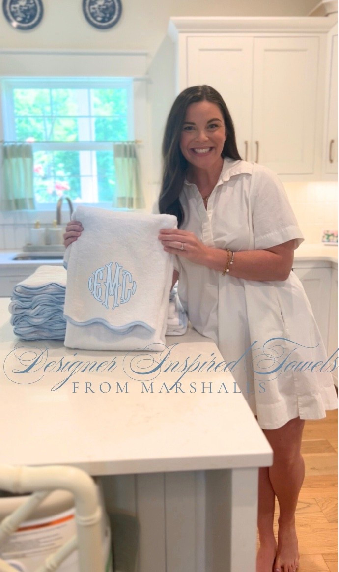 Designer inspired towels from Marshall’s!🤍 