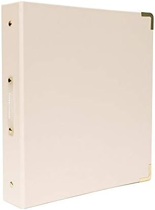 Vegan Leather Signature 3 Ring Binder - Bone | Amazon (US)