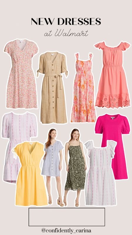 Loving these new dresses from Walmart! These would be perfect for wedding guest dresses, or even just as an every day dress this summer☀️

#LTKFindsUnder50 #LTKWedding #LTKMidsize
