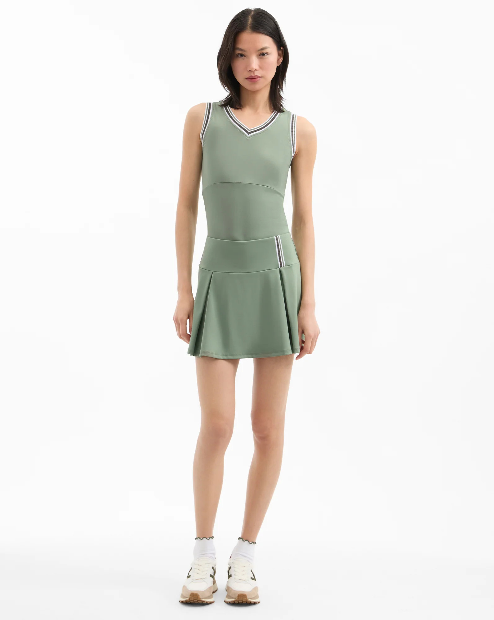 Spin Striped-Trim Tank Top | Veronica Beard