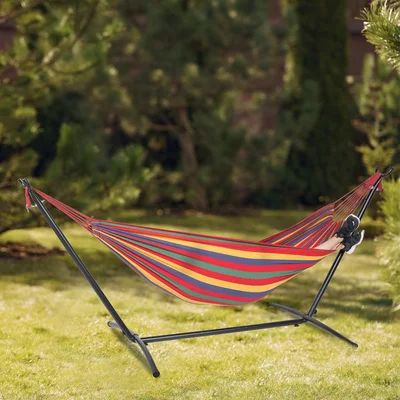 Double Classic Hammock with Stand Cloud Mountain Inc. | Wayfair North America