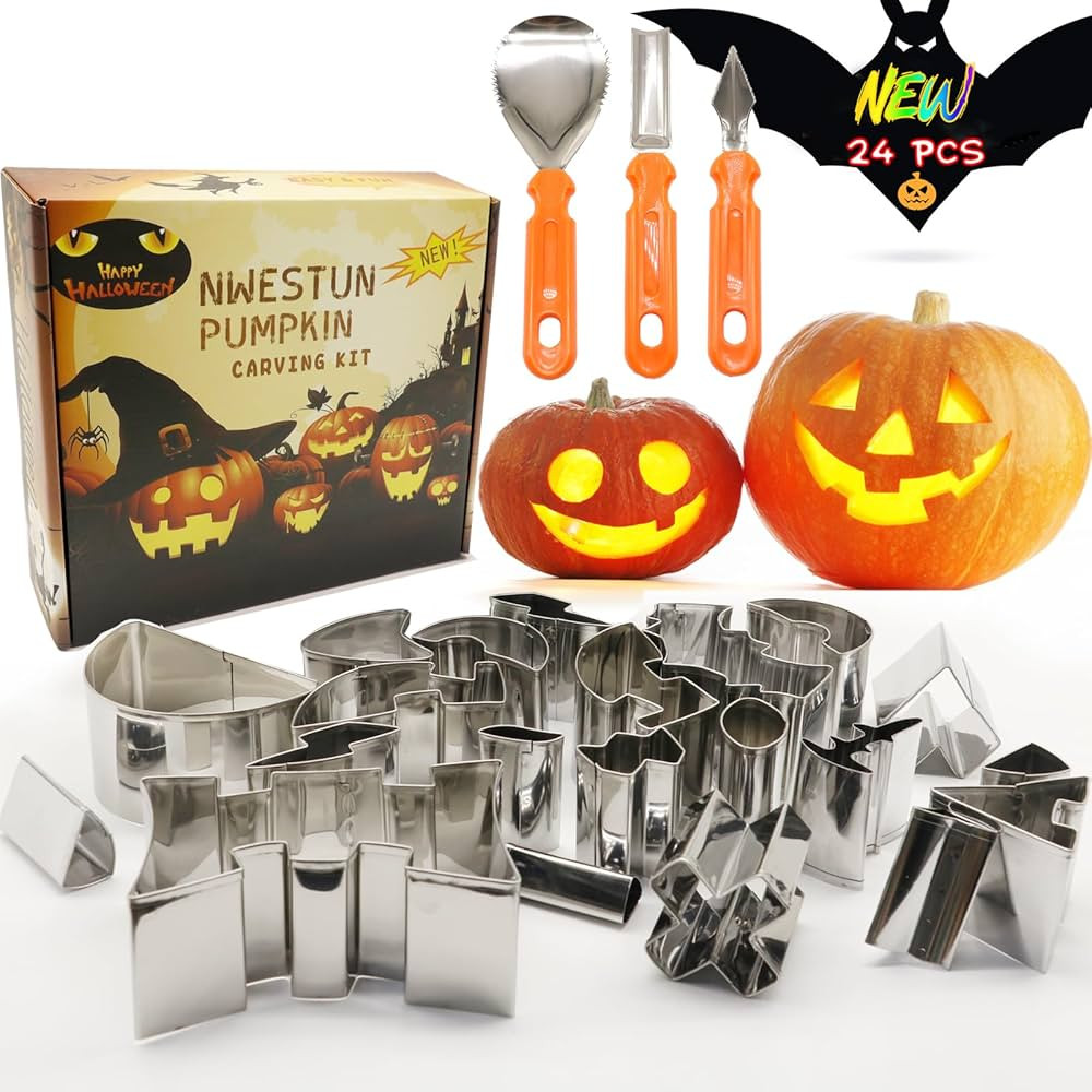 Pumpkin Carving Kit Halloween, Pumpkin Carving Tools for Kids, Safe & Easy & DIY Pumpkin Carving ... | Amazon (US)
