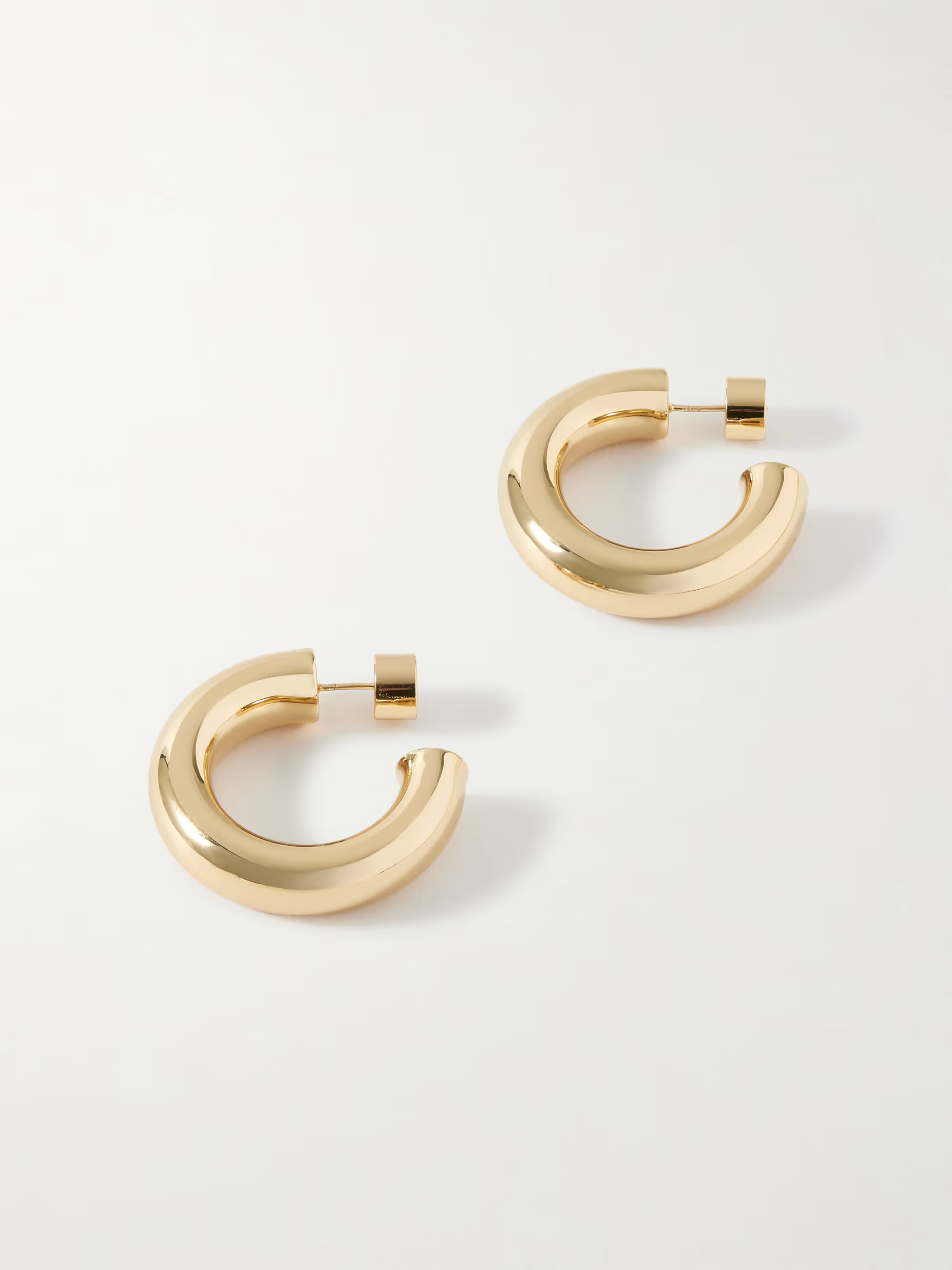 Jamma Huggies gold-plated hoop earrings | NET-A-PORTER APAC