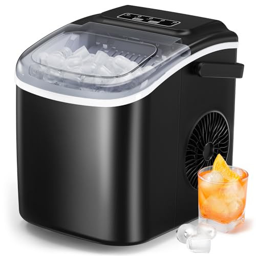 Ice Makers Countertop - Silonn Portable Ice Maker Machine for Countertop, Make 26 lbs Ice in 24 hrs, 2 Sizes of Bullet-Shaped Ice with Ice Scoop and Basket | Amazon (US)